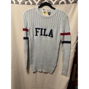 NWT Fila Woman's Toni Sweater In Sky Wall Navy Size Medium